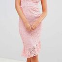 Pretty Little Thing Pink Lace Dress  Photo 1