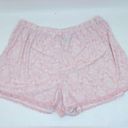 Rene Rofe 2 Piece Pajama Shorts Set Pink and White size Medium Photo 8