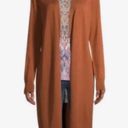 Time And Tru  Long Brown Long Sleeve Cardigan Photo 0