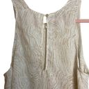 Wilfred Aritzia  Wood Print Beige Keyhole Sleeveless Tank Photo 3