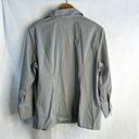 Dress Barn  Long Sleeve Ribbed‎ Front Button Up Shirt Size Large Photo 2