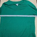 J.Jill  Green Ribbed V Neck Pullover Sweater Size L Photo 7