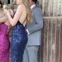 PromGirl Navy Blue Prom Dress Photo 5