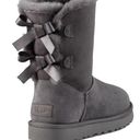 UGG  Double Bailey bow boots blue 7 winter Sherpa sheep Photo 0