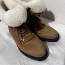 Sorel  Winter Boots Wool Shearling Lined Sherpa Tan Suede Canada women's 9.5 Photo 1