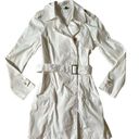 United Colors Of Benetton  Cream Trench Coat Cotton Size Medium EU 44 Midi Photo 1