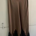 ZARA Blogger Mink Silk Skirt Photo 0