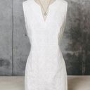 Banana Republic White Cotton Eyelet Sleeveless Sheath Dress 4 Small Photo 0