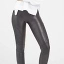 Spanx  Women’s Faux Leather Moto Leggings Grey Low Rise Size XSmall Photo 0