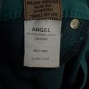 DL1961  Angel Mid Ride Skinny Ankle Calypso Jeans teal cotton zip 4-way stretch Photo 9