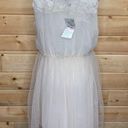 Pretty Angel Tulle Antique Off White Dress LG NWT Photo 4