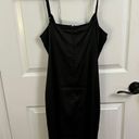 Silk Maxi Dress Black Size L Photo 2