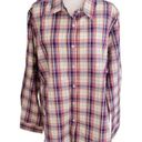 Chadwick's  Plaid Long Sleeve Button-Down Shirt XL NWOT 100% Cotton Photo 0