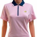 Polo Masters Magnolia Lane Ladies Performance Tech Light Pink Zip  Navy nwt Photo 0