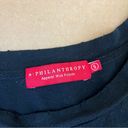 N: Philanthropy Black Side Tie Crew Neck Tee Photo 6