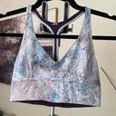 Lululemon  reversible retreat bra size 4 new sugar crush purple blue Photo 0