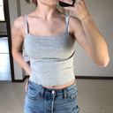 Nordstrom BP.: Gray Crop Top Photo 0