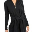 n:philanthropy : Elsa Tie-Waist Dress Sweatshirt Black Mini Dress Photo 0