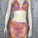 SheIn  Floral Plant Print 3 Piece String Bikini Size Large Photo 1