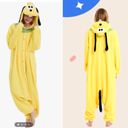 Pluto dog adult cosplay Halloween costume pajamas onesies Yellow Size M Photo 2