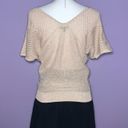 EXPRESS Gold Glitter Knit Top Photo 4