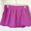 Lululemon  Pace Rival Skirt Skort Sz 6 Vivid Plum Photo 1