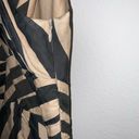 Anthropologie Leifsdottir  Macaw Striped Wrap Bodice Sheath Dress Size 0 Black Photo 4