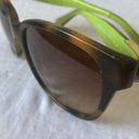 Coach : Brown Tortoise Cortney (L023) Brown/Lime Green Sunglasses-marks on lenses Photo 8