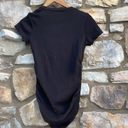 A pea in the pod  maternity black short sleeve t-shirt size XS ruched sides Photo 5