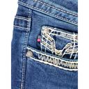 Vigoss  Heritage Fit Capri Blue Jeans Women's Size 0 Mid Rise Stretch Medium Wash Photo 4