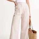 Abercrombie & Fitch Linen Blend Stripe Trouser Pants Photo 0