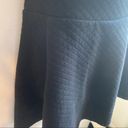 Divided  Quilted Non Puff Pleated Black Skater Circle Skirt Low Waisted Size S Photo 1