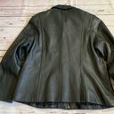 Anne Klein  size L Large 100% leather black jacket Photo 4