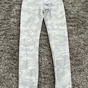 Lululemon  white camo wunder under 25” leggings size 4 Photo 0