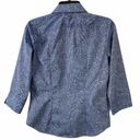 Polo LAND’s End Blue Button Down  Shirt 3/4 Sleeve Photo 1