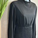 Habit #211 , long sleeve black ruffle dress size large Photo 6