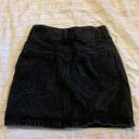 American Eagle Outfitters Denim Black Skirt Photo 1