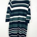 Torrid  Striped Ribbed Knit High Neck Long Sleeves Bodycon Midi Dress, Size 3X Photo 1