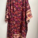 MarleyLilly NWT Marley Lilly Burgundy Floral Duster/Kimono Photo 1