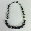 Vintage Blue  Rhinestone Floral Choker Necklace Photo 6