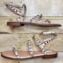 Steve Madden  Travel Tan Ankle Wrap Gladiator Studded Sandal Photo 4