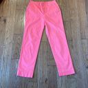 Brooks Brothers  stretch cotton neon coral chino pant size 2 Photo 3