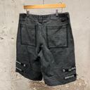 The Vintage Shop Marithe Francois Girbaud Vintage Y2K Black Strappy Wide Leg Skater Shorts 34 Photo 5