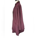 Max Mara  burgundy virgin wool longline peacoat coat size 10 Photo 4