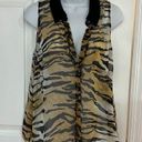 Equipment NWT  Velvet Collar Tank Button-down Top size L Photo 0