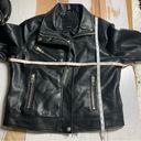 BLANK NYC  Faux Leather Vegan Friendly Moto Biker Jacket Black Size Large Photo 7