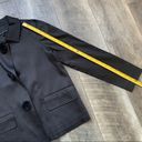 The Row Front Shop Black Sheen Pom Snap Blazer Jacket XS Photo 8