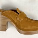 Splendid  Vina Suede Clog Honey Brown Platform Mule Loafers Sz 9.5 New Chunky Photo 12
