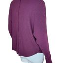 Treasure & Bond  Women's Medium Burgundy Stem Drop Shoulder Long Sleeve Sweater Photo 9