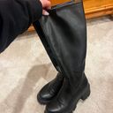 Madden Girl Black Vegan Leather Knee High Boots Photo 0